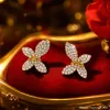 Mucci joyería de plata S925 con diamantes mariposa forma earras tarjeta estilo de moda versátil earwear para mujeres Specification image